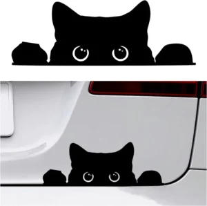 Waterproof Removable Strong-Adhesive Funny Black Cat Car Window Sticker
