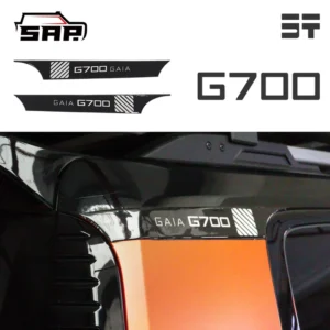 Waterproof Self-Adhesive 2-Piece D-Pillar Car Window Stickers for G700