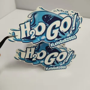 Waterproof Self-Adhesive PVC Brand Decals for Marketing and Decoration