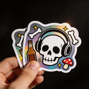 Waterproof Self-Adhesive PVC Printed Die-Cut Vinyl Logo Stickers