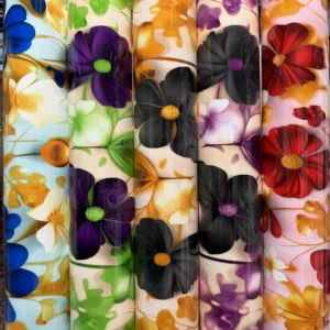 Waterproof Sticker Floral Window Glass Film for Home Office
