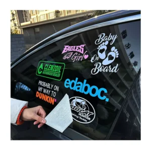 Waterproof UV Resist Vehicle Car Decals Die Cut Window Letter Labels Outdoor Vinyl Transfer Sticker