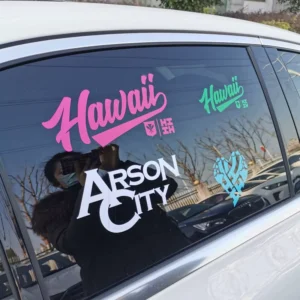 Waterproof UV Resistant 3D Transfer Car Decal Custom Vinyl Car Window Sticker Bumper Sticker for Window