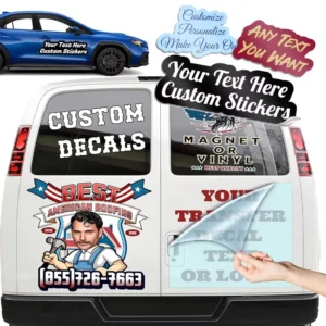 Waterproof UV-Resistant 3D Transfer Vinyl Car Decal Bumper Window Sticker