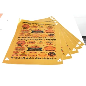 Waterproof UV-Resistant Coated Paper Self-Adhesive Labels, Custom Shapes, Packaging Use