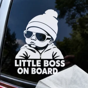 Waterproof UV Resistant Laser Die Cut Car Vinyl Decals Removable Car Window Stickers