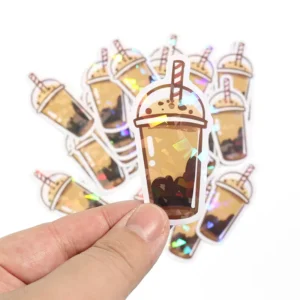 Waterproof UV-Resistant Self-Adhesive PVC White Vinyl Sticker Printed Die-Cut Logo Custom Stickers