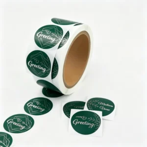 Waterproof Vinyl Adhesive Gift Stickers with Custom Shapes and Offset Printing for Exhibition Gifts and Airplane Boxes