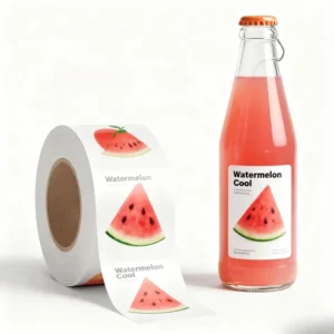 Waterproof Vinyl Adhesive Labels for Juice and Beverage Bottles