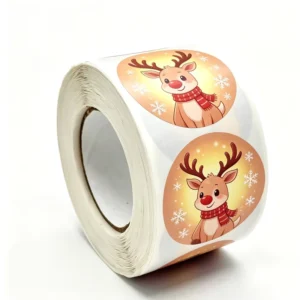 Waterproof Vinyl Christmas Gift Labels for Laptop, Bottle, and Scrapbooking