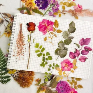 Waterproof Vinyl Flower Stickers for Scrapbooking