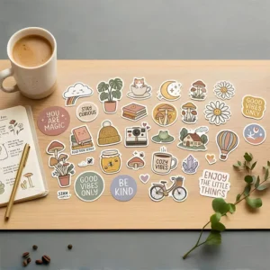 Waterproof Vinyl Letter Stickers for Kids, Business Logos, Laptops, and Bottles