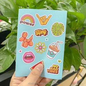 Waterproof Vinyl Sticker Sheet for Child Gift Planner Customizable Shape Frosted Finish Kiss Cut