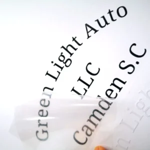 Waterproof Vinyl Transfer Logo Letter 3D Car Decals for Vehicle Window or Bumper