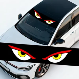 Waterproof Vinyl Windshield Eye Pattern Car Decor Decals Trim Stickers