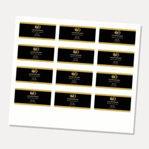 Waterproof Vitamin Bottle Print Label with Glossy Surface for Custom Box and Bottle Labels