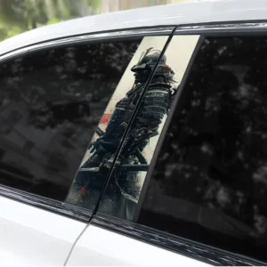 Waterproof Warrior Pattern Car Pillar Stickers B Pillar Stickers for Cars