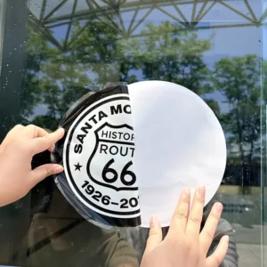 Waterproof Weatherproof Reusable Static Window Cling Stickers for Advertising