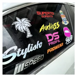 Waterproof and UV Protect Car Decals Transfer Stickers Custom Logo Die Cut Weatherproof Car Window Decals for Window Use