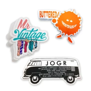 Weather Resistant Easy Peel off Decals Customised Sticker Labels Colorful Printing Die Cut Exquisite Waterproof Vinyl Stickers