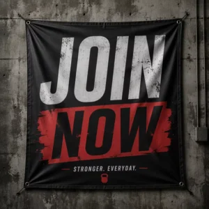 Weather Resistant Polyester Fabric Banner for Sporting Events and Marathons