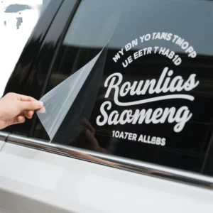 Weatherproof Custom Windshield Window Sticker, Self-Adhesive Vinyl Lettering Transfer