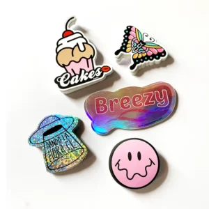 Weatherproof Self-Adhesive Full-Color Custom Logo PVC Vinyl Die-Cut Stickers