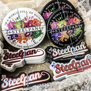 Weatherproof UV-Resistant Self-Adhesive Holographic Matte Glossy PET Circle Square Die-Cut Stickers