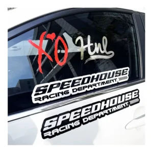 Weatherproof Waterproof PVC Custom Logo Letter Vinyl Transfer Decal for Windshield and Car Window