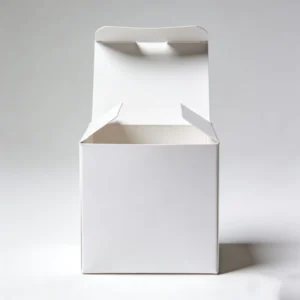 White Cardboard Paper Boxes, Sturdy, Lightweight, Recyclable, for Gift Packaging, Food Storage, and Retail Display