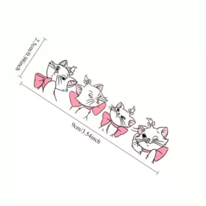 White Cat Creative Sticker for Rearview Mirror Glass Window Car Fuel Cap Car Sticker Motorcycle Electric Vehicle Sticker