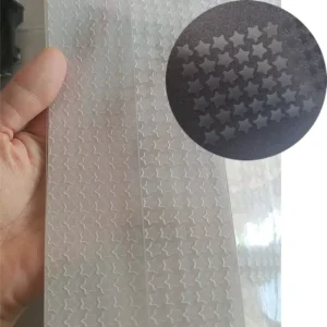 White Color Custom Non-slip Self-Adhesive Silicone Grip Patch 3D Heat Transfer Printing Clothing Label Tape for Clothing