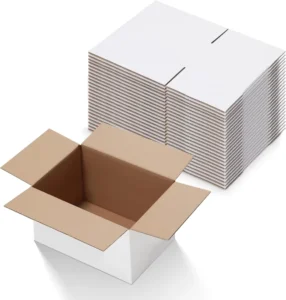 White Corrugated Cardboard Mailer Box for Small Business Custom Shipping Packaging