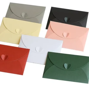 White Folding Square Paper Gift Envelope with Custom Logo Printing
