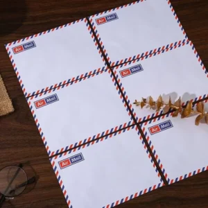 White Paper Wallet Envelope, Mailable, for School, Business, Letters, and Cartoon Art