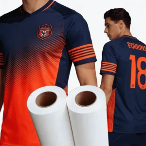 White Sticky Sublimation Transfer Paper 100gsm 60inch Roll with Anti-Slip for Textile Heat Transfer Printing