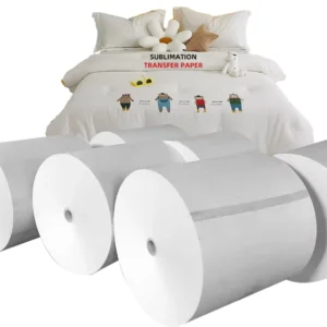 White Sublimation Transfer Paper Jumbo Roll, 50gsm, Fast Drying, for Clothing