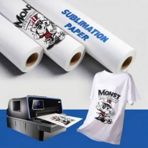 White Sublimation Transfer Paper Roll for Clothing, Fast Drying, 50/70/90/100gsm