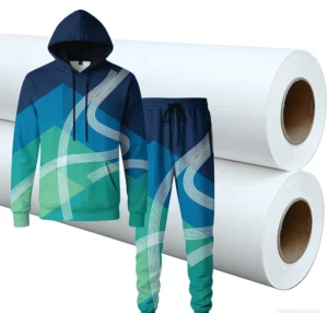 White Sublimation Transfer Paper for Clothing Heat Transfer Custom Logo Digital Printing 29-40gsm 110inch