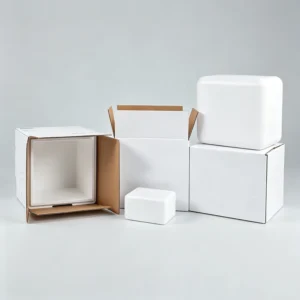 White Thermal Insulated Shipping Boxes for Cold Chain Transportation, Styrofoam Foam-Lined Cartons