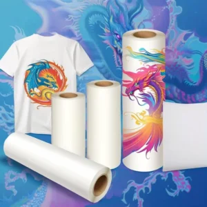 White Thermal Paper Roll for Digital Printing Sublimation Transfer with 98% Transfer Rate for Light and Dark Fabrics