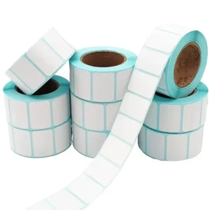White Waterproof Thermal Customizable Scale Labels, 4 x 2, 50 x 25 / 58 x 40 mm