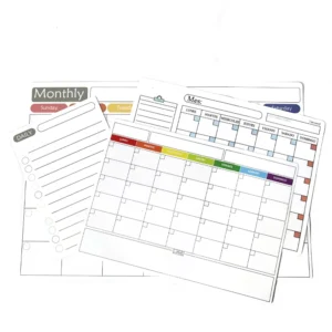 White Weekly Dry Erase Car Body Calendar Meal Planner Menu Board Magnetic Refrigerator Set Promotional Waterproof Magnets