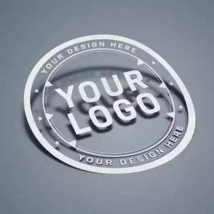 Window Logo Car Decal Die Cut Easy Peel UV Resistant Waterproof Durable White Vinyl PVC