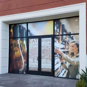 Window Sticker Outdoor UV Printing Storefront Window Graphic Vinyl Window Glass Sticker