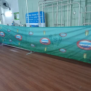 Windproof Breathable Fade-Proof National Flag Design Fabric Mesh Banner for Team Support