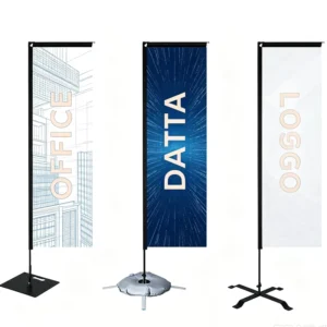 Windproof Outdoor Rectangle Banner for Shop Front Display