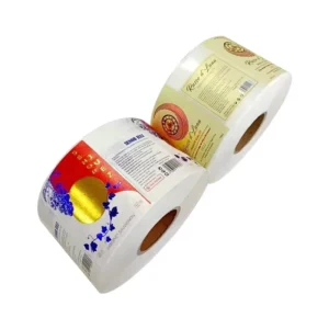Wine Bottle Packaging Vinyl Adhesive Gold Foil Stamping Label Sticker