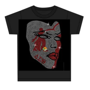 Women’s Delta Sigma Sorority Rhinestone Heat Transfer for Hoodies