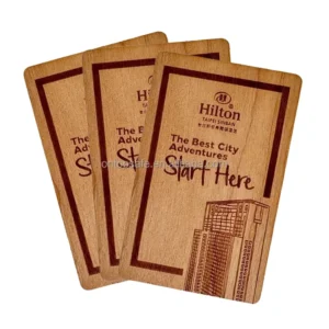 Wooden Key Card RFID Hotel Key Cards
